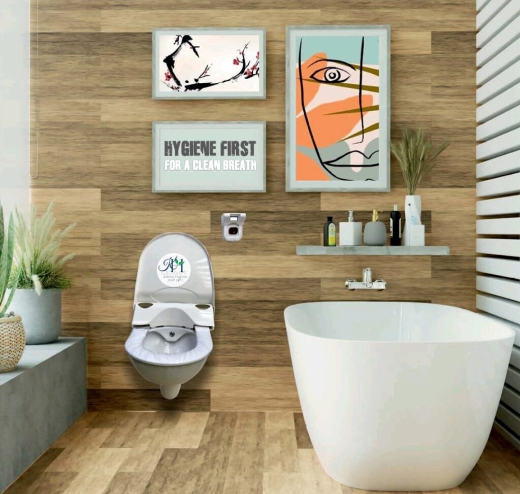 منتج Konooz Hygiene لتغطية مقاعد الحمام الأوتوماتيكية – نظافة مبتكرة وصحية 100%